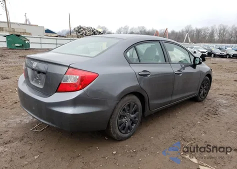 2012 Honda Civic Lx z USA, uszkodzony, nr VIN 2HGFB2F54CH610617